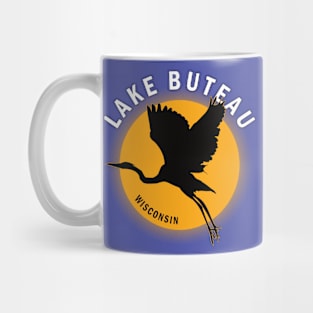 Lake Buteau in Wisconsin Heron Sunrise Mug